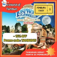 Highly Recommended ✯FAMILY COMBO 15 OFF Lost World of Tambun Tiket Themepark + Hotspring 1 Hari Siang Sampai Malam✦