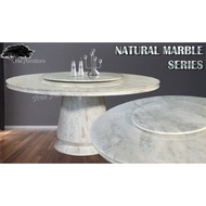 Elegant Marble Stone Round Dining Table [Natural Marble Series]