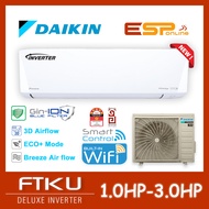 [New] Daikin FTKU Series 1.0HP-3.0HP R32 Deluxe Inverter Air Conditioner Wifi Smart Control (FTKU28B