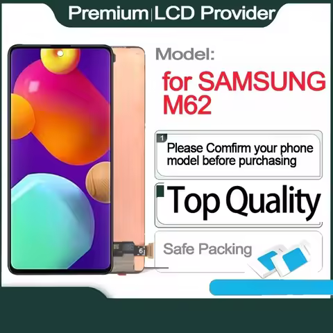 AMOLED Touch Screen Replacement, 6.7 "LCD Display, Samsung M62, SM-M625F, SM-M625F, DS Display