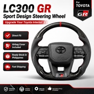 Toyota Steering Wheel LC300 GR Sport Steering Wheel | 14.5" Flat Bottom | Fits Pre-2020 Models