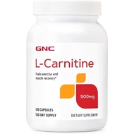 GNC L Carnitine 500mg Supplement, Supports Recovery, 120 Servings