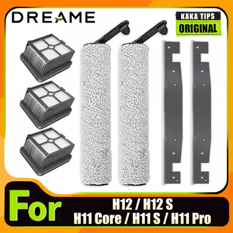 Dreame H11 Core /H11S/ H11 Pro/ H12/H12S Vacuum Cleaner Replacement Parts main Roller Brush Hepa Fil