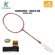 New HNDRD Hundred Rock Badminton Racket Dark RedR9