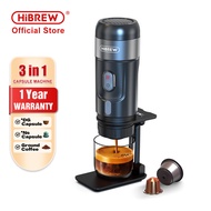 HiBREW Portable Coffee Machine for Car &amp; HomeDC12V Expresso Coffee Maker Fit Nexpresso Dolce Pod Capsule Coffee Powder H4A