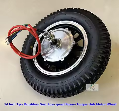 14 Inch Tyre 3.0-8 Double axles Brushless Gear Low-speed Power-Torque electric scooter Hub Motor dri