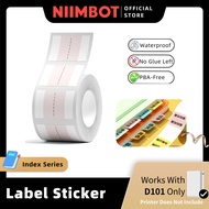 NIIMBOT D101 Index Bookmark Custom Refill Paper Tape Roll Waterproof Sticker for Label Printer