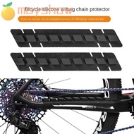 MAYSHOW 1PC Mtb Chain Protector, Airbag Sheet Thickened Bicycle Frame Protector, Black Anti-scratch Anti-collision Silicone Bike Chain Cover