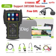 JDiag M100 Pro Moto Scanner D87 D88 CO idle Speed Adjustment ABS test TPS Diagnostic EFI Motorcycle 