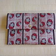 榻榻米邊飾手拿包 吉祥圖案【紅達摩】紅包袋 存摺套 御朱印帳套 日本製 手作