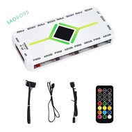 5V 3 Pin ARGB Controller Cooling Fan Hub PWM Fan Hub PWM ARGB Fan Hub for ARGB Computer PC Case Fan 