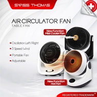 SwissThomas Mist Fan/ Hot Air Circulating Fan 3 Speed Strong Wind Fan 80W/1500W Portable Kipas Angin
