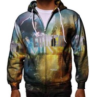 EMINEM Fullprint Zipper Hoodie Jacket Polyester Jersey Material [Hoodie With Zipper] Fullprint Zippe