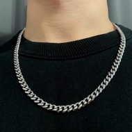 Cuban Chain Silver Necklace For Women Stainless Steel Necklace 925 Silver Silver Italy Jewelry 925 S