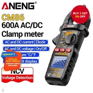 ANENG CM86 Clamp Meter - 600A AC/DC Current and Voltage Multimeter for Professional Electricians