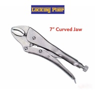 Heavy Duty 7” Locking 250mm Curved Straight Jaw Locking Plier CR-V CR-Mo Mulitfunction Plier Spanner playar pengunci 锁紧钳