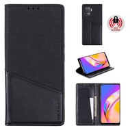 OPPO Reno 5 4 Pro Reno5Z Reno 5Z Reno5 Z 5G Casing PU Leather Cloth Phone Case Magnetic Flip Wallet Card Slot Stand Shockproof Cover
