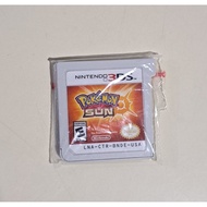 Pokemon Sun USA Nintendo 3DS 2DS Game Cassette Without Box No Box