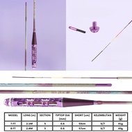 POKEE Joran Teleskopik Ultra Light 2.1m & 2.4m ( SNOWFLAKE ) Udang Galah Telescopic Rod Prawn Rod I 