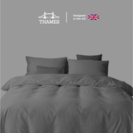 Thames Premium ผ้าปูที่นอน6ฟุต ผ้าปูที่นอน 5 ฟุต 3.5 ฟุต ชุดเครื่องนอนชุดผ้าปูที่นอน หมอน ปลอกหมอน ชุด5ชิ้น ชุด3ชิ้น