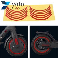 YOLO Scooter Reflective Sticker For Xiaomi Mijia M365 Pro Electric Scooter Wheel Hubs Scooter Parts