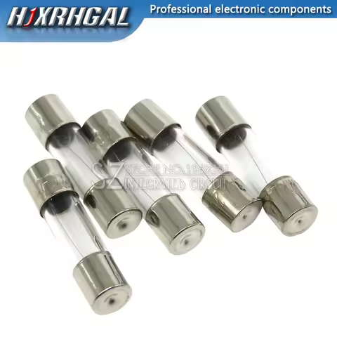 10PCS 5x20 Glass fuse tube 250V 0.1A ~ 25A 5*20 high quality fuse 5*20 0.2A 0.25A 0.3A 1A 1.25A 2A 2