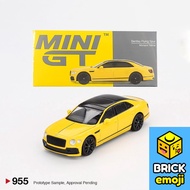 Mini GT 955 Bentley Flying Spur Monaco Yellow RHD 1/64