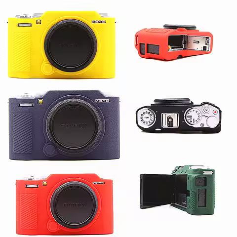 X-M5 Silicone Case Body Cover Soft Protector Frame Skin for Fujifilm XM5 Mirrorless Camera