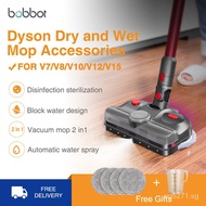 Bobbot Dyson Accessories Fluffy Electric Dry and Wet Mop Cleaning Head Compatible With Dyson V7 V8 V10 V1V12 Digital slim Wireless