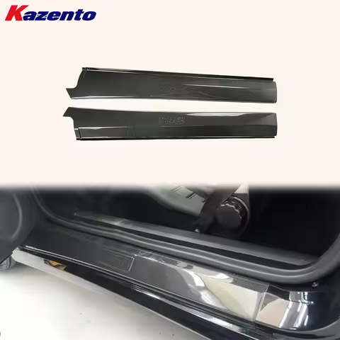 For Ferrari F430 F360 3K Plain KZ Type Carbon Fiber Bottom Door Sill Panel Plate