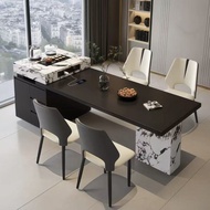 Italian Minimalist Style Light Luxury Kitchen Integrated Island Table Large Apartment Open Kitchen R