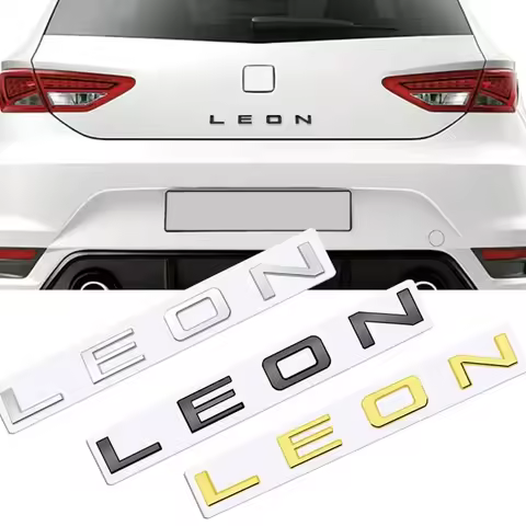 QA Metal 3D Badge Letter Logo Car Rear Trunk Body Sticker Emblem For Leon 5f Ibiza 6l 6j 1p MK3 Glos