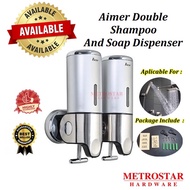 Aimer Double Shampoo and Soap Dispensers