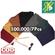 Plain T-Shirt 7 pcs 100k // Adult Men T-Shirt // RANDOM Plain T-Shirt // Men & Women T-Shirt // OTHE