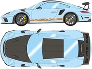 EIDOLON 1/18 Porsche 911 (991.2) GT3 RS Weisach Package Gulf Blue Finished Product