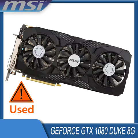 MSI GeForce GTX 1080 8GB GDDR5X 256-bit PCIe 3.0 x16 7nm Desktop Computer Gaming GPU