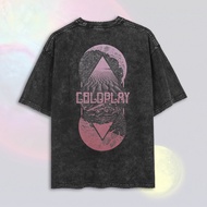 Kaos Oversize Washed Coldplay | Washed T-Shirt | Kaos Band Coldplay | Kaos Coldplay | Kaos Konser Co