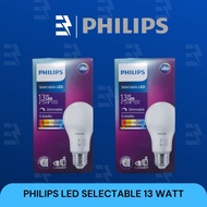 CAHAYA PHILIPS BULB DIMPSWITCH SELECTABLE LED LAMP 5 LIGHT SWITCH DIMMABLE E27 13 WATT