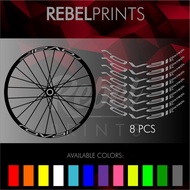 ROVAL CONTROL SL Custom Wheel Rim Decal Stickers for Mountain Bike Road Bike and Fixie Rim Basikal R