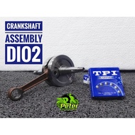 CRANKSHAFT ASSY DIO 2 FULL VOLUME/METAL LONG STROKE (CMR)MADE IN TAIWAN)