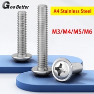 A4(316) Stainless Steel Flanged Button Head Phillips Screw M3,M4,M5,M6 Machine Screw