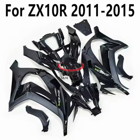 Motorcycle For Kawasaki ZX10R Full Fairing Kit All Shiny Black Bodywork Cowling ZX10 R ZX 10R 2011 2