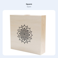 Triple-Function Cajon Drum Portable Octagonal Mandala Flower Box Drum Travel Percussion Instrument