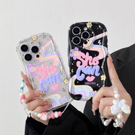 For VIVO V2026 V2027 V2029 V2043 Fashionable Rainbow Smiling Face Flower Pattern Phone Case