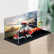 [Transparent Display Box] Acrylic Display Box Suitable for Lego 42145 Air Bus H175 Rescue Helicopter