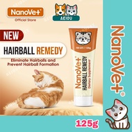 AEIOU😺 Nanovet Pet Anti Prevent Hairball Digestive Remedy Gel for Cat 125gm