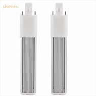 SHOUH 2 Pack LED Bulb, G23/GX23 2-Pin LED Tube Light, Easy Installation 6W 30 LED AC 85-265V PL Hori