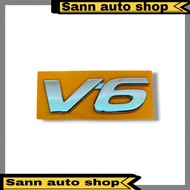 Original ALPHARD FORTUNER V6 Logo Emblem V6 Writing Logo