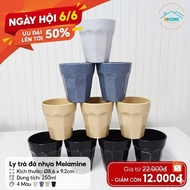 [Wholesale Warehouse] Melamine plastic iced tea cup size Ø8.6 x 9.2cm 250ml 4 colors - HHome