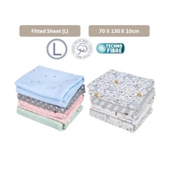 Comfy Living Fitted Sheet Mattress Cover (70 x 130 x 10cm)